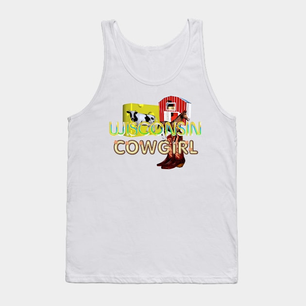 Wisconsin Cowgirl Tank Top by teepossible